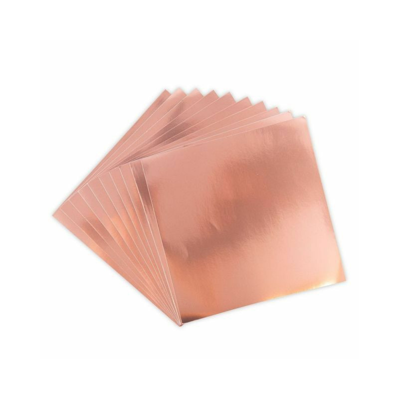 Sizzix Metalické Fólie Samolepicí (10Ks) Rose Gold , Vločky Hobby Barvy Decoupage