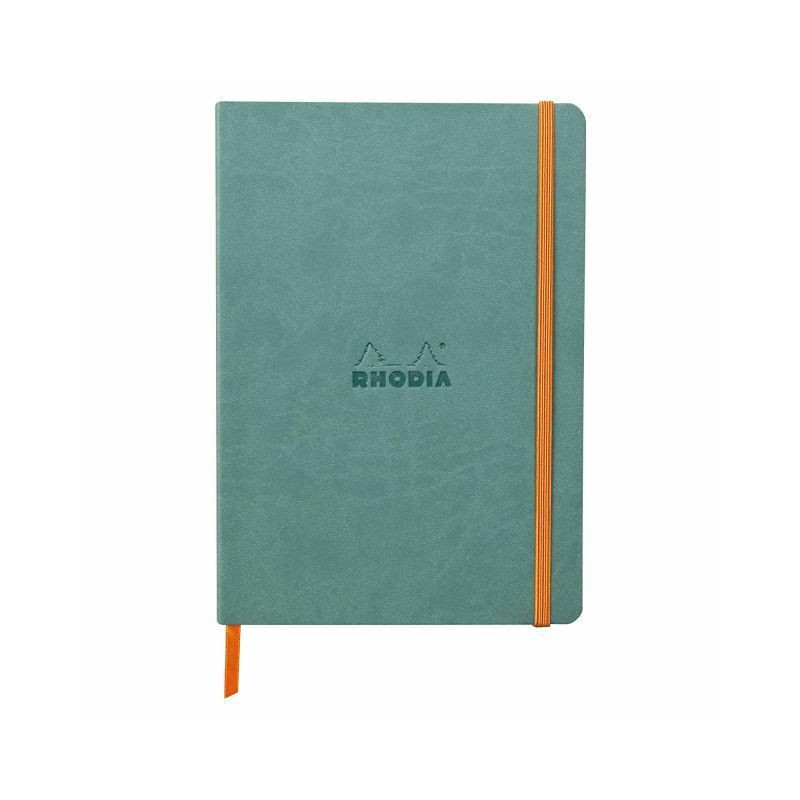 Zápisník tečkovaný Rhodiarama A5 (90g/m2, 80 listů) aqua Rhodia prémiové zápisníky alba bloky papír scrapbooking