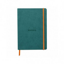 Zápisník tečkovaný Rhodiarama A5 (90g/m2, 80 listů) peacock Rhodia prémiové zápisníky alba bloky papír scrapbooking