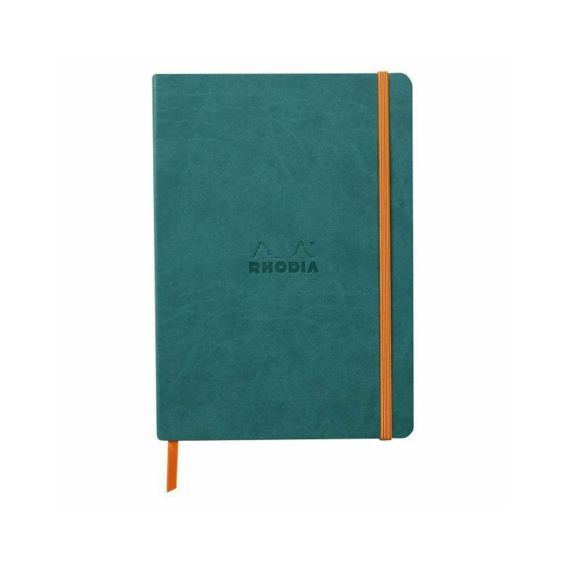 Zápisník tečkovaný Rhodiarama A5 (90g/m2, 80 listů) peacock Rhodia prémiové zápisníky alba bloky papír scrapbooking