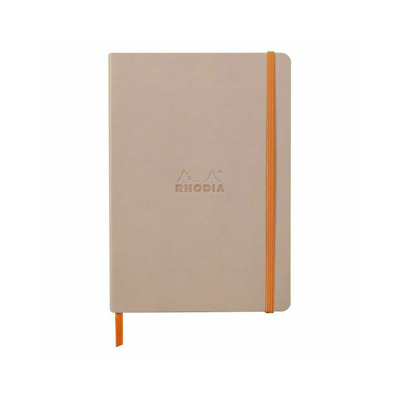 Zápisník linkovaný Rhodiarama A5 (90g/m2, 80 listů) rose smoke Rhodia prémiové zápisníky alba bloky papír scrapbooking