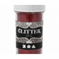 Glitter třpytky 20 g červený