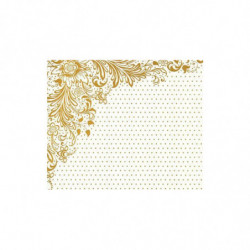 Jednostranný Papír Color Me (1ks) Gold Dots Hot Off The Press Inc., 30 x 30 Ornamenty Papíry Listy Potiskem Scrapbooking