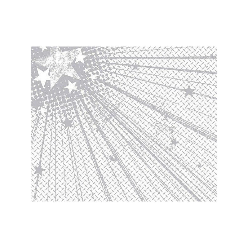 Jednostranný Papír Color Me (1ks) Silver Stars Hot Off The Press Inc., 30 x 30 Ornamenty Papíry Listy Potiskem Scrapbooking