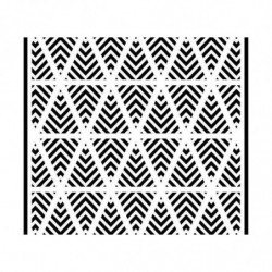 Plastová Šablona Creative Expressions 14, 7x14, 7cm Chevron Trojúhelníky Creative Expressions Plastové Standard Šablony