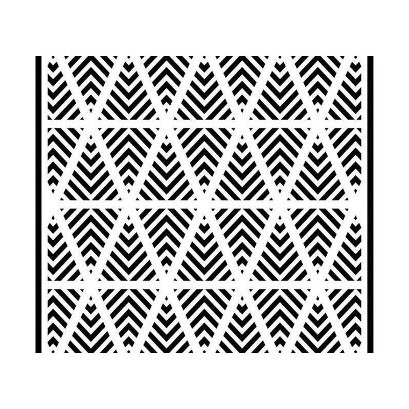 Plastová Šablona Creative Expressions 14, 7x14, 7cm Chevron Trojúhelníky Creative Expressions Plastové Standard Šablony