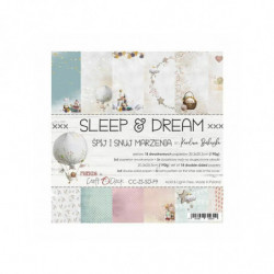 Craft OClock Sada oboustranných papírů 20, 3x20, 3cm Sleep and Dream (18ks), , papíry potiskem scrapbooking