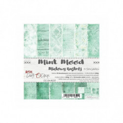 Craft OClock Sada oboustranných papírů 15, 3x15, 3cm Mint Mood (24ks), , papíry potiskem scrapbooking