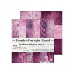 Craft OClock Sada oboustranných papírů 30, 5x30, 5cm Purple-Fuchsia Mood (6ks), , papíry sady potiskem scrapbooking