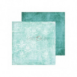 Craft OClock Oboustranný papír na scrapbook (1ks) Turquoise Mood č.2 , 30 x 30 vintage papíry listy potiskem scrapbooking