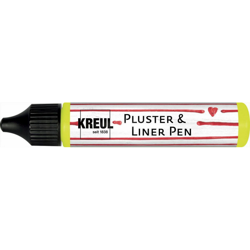 3D Pluster & LinerPen KREUL 29 ml NEON ŽLUTÁ, ck 49821