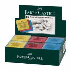 Umělecká guma Faber-Castell 1273 (mix 3 barvy), individuálně zabalené