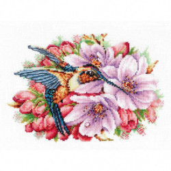 1pc kolibřík Bavlna Cross Stitch výšivka Diy Kit Mouline nitě na plátně, ruční vyšívání Cross-stitch Set