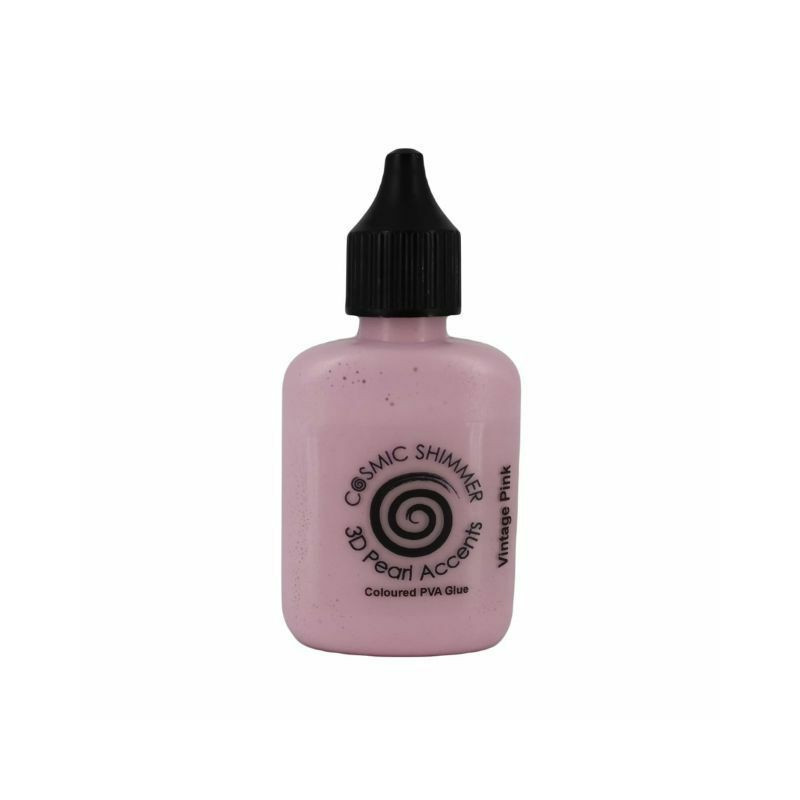 Cosmic Shimmer Tekuté perly 3D (30ml) Vintage Pink , kontury barvy speciální, hobby barvy decoupage