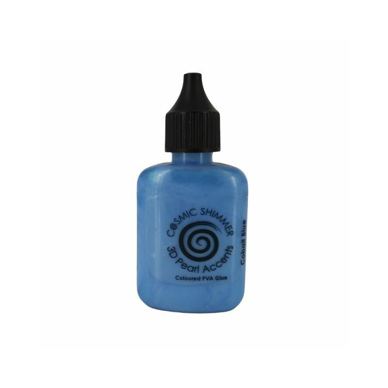 Cosmic Shimmer Tekuté perly 3D (30ml) Cobalt Blue , kontury barvy speciální, hobby barvy decoupage