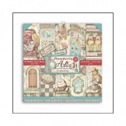 Stamperia Sada oboustranných papírů 30x30cm Alice Through the Looking Glass (10ks), , papíry sady potiskem scrapbooking