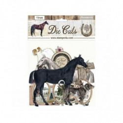 Stamperia Kartonové výřezy Horses (39ks), , dekorace ozdoby papír scrapbooking