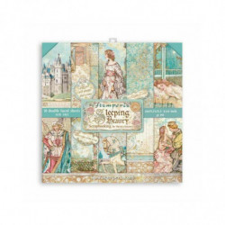 Stamperia Sada oboustranných papírů 15x15cm Sleeping Beauty (10ks), , papíry potiskem scrapbooking