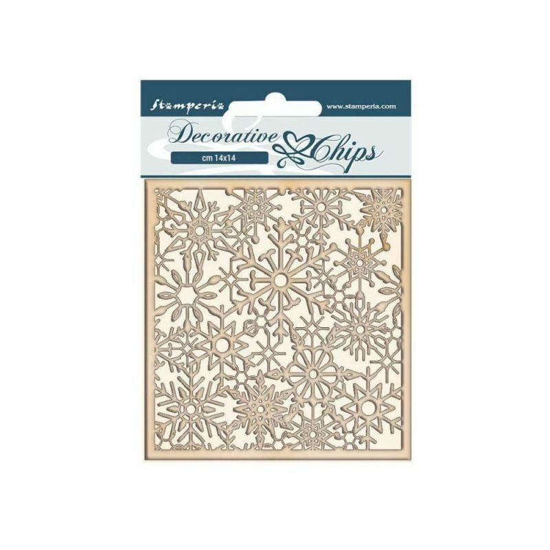 Stamperia Sněhové vločky - kartonové výřezy chipboards (1ks), , dekorace ozdoby papír scrapbooking