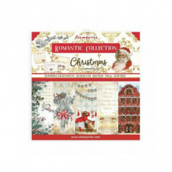 Stamperia Sada oboustranných papírů 20x20cm Romantic Christmas (10ks), , papíry potiskem scrapbooking