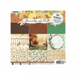 Studio Light Sada jednostranných papírů 15x15cm Beauty of Fall č.13 (36ks), , papíry jednobarevné, scrapbooking