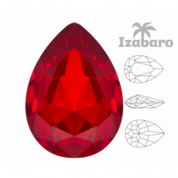 4ks Izabaro Crystal Hruška Slza Efektní Kamenné skleněné krystaly 4320 Izabaro Chaton tváří kamínky x Izabaro