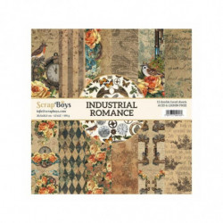 ScrapBoys Sada oboustranných papírů 30, 5x30, 5cm Industrial Romance (12ks), , papíry sady potiskem scrapbooking