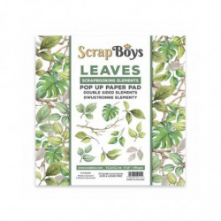 ScrapBoys Sada oboustranných papírů 15, 2x15, 2cm Leaves (24ks), , papíry potiskem scrapbooking