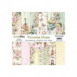 ScrapBoys Sada oboustranných papírů 20, 3x20, 3cm Victorian Home (12ks), , papíry potiskem scrapbooking