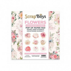 ScrapBoys Sada oboustranných papírů 15, 2x15, 2cm Flowers (24ks), , papíry potiskem scrapbooking