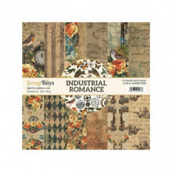 ScrapBoys Sada oboustranných papírů 15, 2x15, 2cm Industrial Romance (24ks), , papíry potiskem scrapbooking