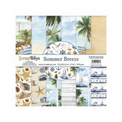 ScrapBoys Sada oboustranných papírů 15, 2x15, 2cm Summer Breeze (24ks), , papíry potiskem scrapbooking