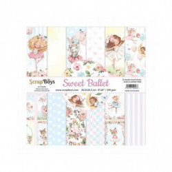 ScrapBoys Sada oboustranných papírů 20, 3x20, 3cm Sweet Ballet (12ks), , papíry potiskem scrapbooking