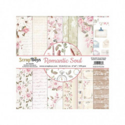 ScrapBoys Sada oboustranných papírů 15, 2x15, 2cm Romantic Soul (24ks), , papíry potiskem scrapbooking