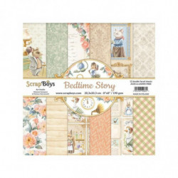 ScrapBoys Sada oboustranných papírů 20, 3x20, 3cm Bedtime Story (12ks), , papíry potiskem scrapbooking