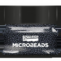 Korálky skleněné MICROBEADS PENTART ČERNÁ, pe 38999