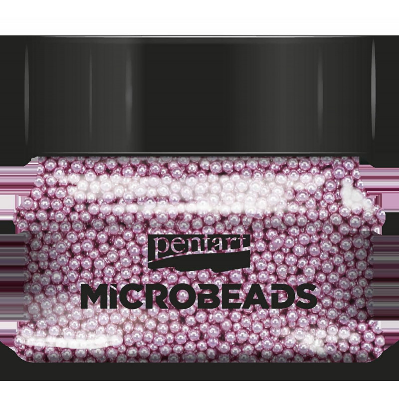 Korálky skleněné MICROBEADS PENTART RŮŽOVÁ, pe 38989