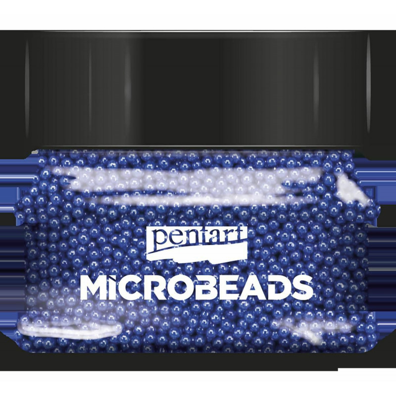 Korálky skleněné MICROBEADS PENTART MODRÁ, pe 38995