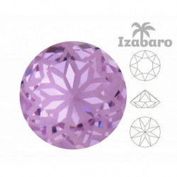 2 ks Izabaro Crystal Mandala Violet 371m Round Chaton Glass Crystal 1088 Izabaro Stone Chatons Faceted Rhinestones 14mm Izabaro