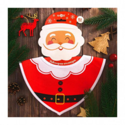 Bib-bandana vodotěsný "Santa Claus", na knoflíku