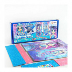 2 ks set DIY puzzle-aplikace Fairy Mermaid Vánoční puzzle pro děti S leskem S rámem Ruční domácí dekor