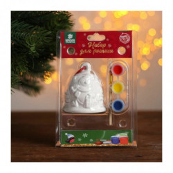 Diy Kit Set pro kreativní gypsum zvon malování, barvení "Penguin" barvy 3 barvy 2 ml kartáč