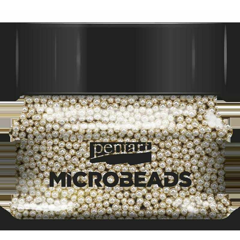 Korálky skleněné MICROBEADS PENTART ŠAMPAŇSKÁ, pe 38974