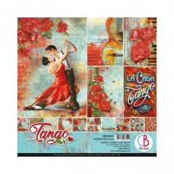 CIAO BELLA Sada oboustranných papírů 30x30cm Tango (11ks), , papíry sady potiskem scrapbooking