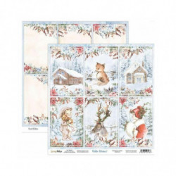 ScrapBoys Oboustranný papír na scrapbook (1ks) Hello Winter! č.05 , 30 x 30 kartičky papíry listy potiskem scrapbooking