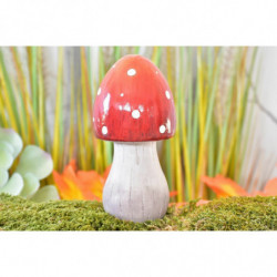 1 ks keramické fly agaric 19. 5 x 9 Kč. 5 cm houba domácí a zahradní dekor velikonoční dekor