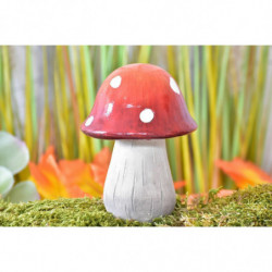 1 ks Keramický fly agaric 14, 5x11 cm houba domácí a zahradní dekor velikonoční dekor