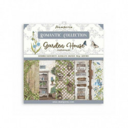 Stamperia Sada oboustranných papírů 20x20cm Garden House (10ks), , papíry potiskem scrapbooking