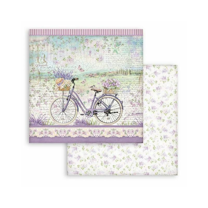 Stamperia Oboustranný papír na scrapbook Kolo v Provence , 30 x 30 příroda papíry listy potiskem scrapbooking