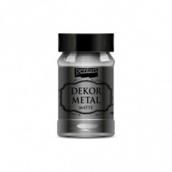 Barva Dekor Metal Matte 100ml Antracit Pentart Home Deco Barvy Speciální, Hobby Barvy Decoupage